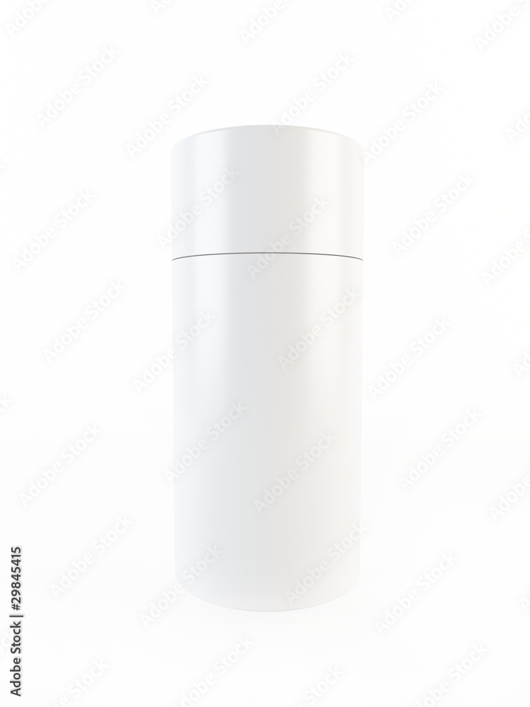 3d white plastic container 3d white plastic container