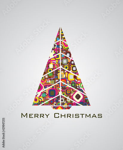 Abstract christmas tree