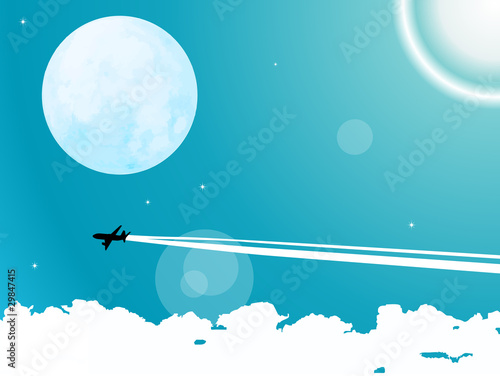 airplane flying in sky