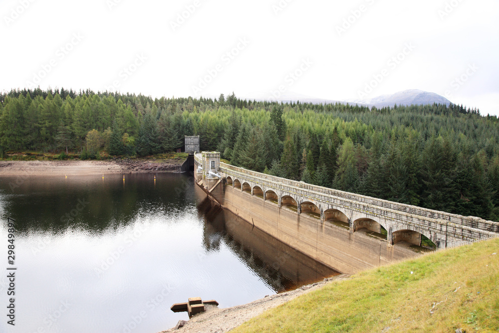 Laggan Dam in Scotland