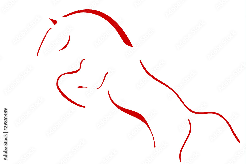 Cheval cabré Cheval cabré