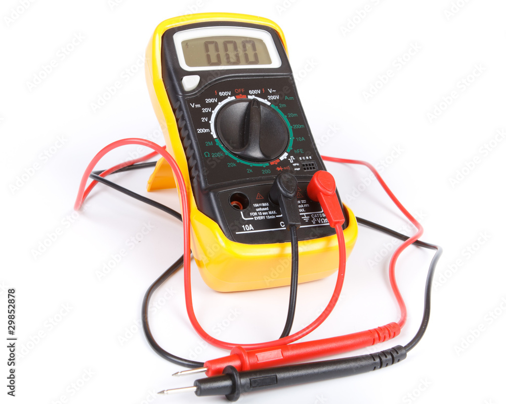Digital yellow multimeter Digital yellow multimeter
