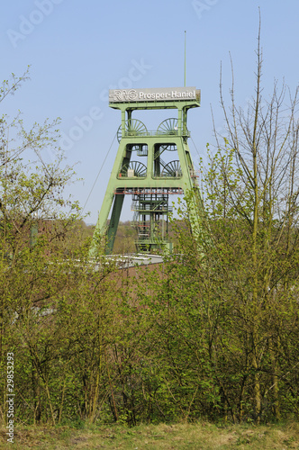 Obraz na plátně Förderturm der Zeche Prosper Haniel