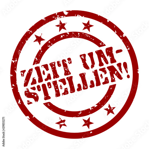 stempel zeit umstellen! I