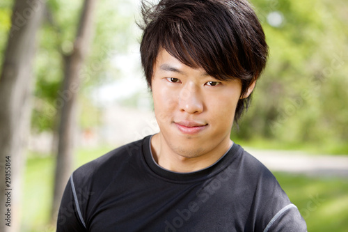 Portrait of a young man smiling