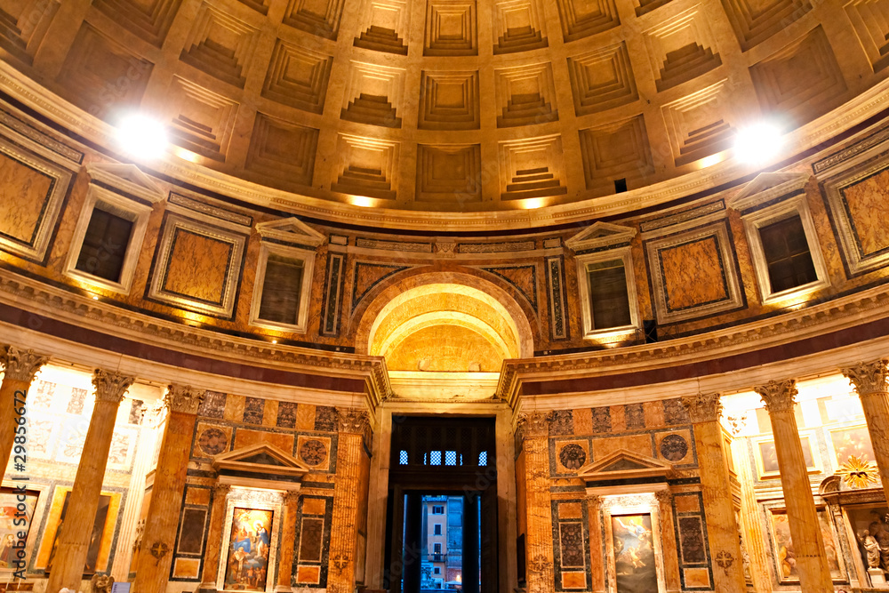 Fototapeta premium Inside the Pantheon, Rome, Italy.