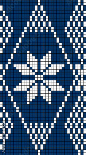Seamless Snowflake Knit Pattern