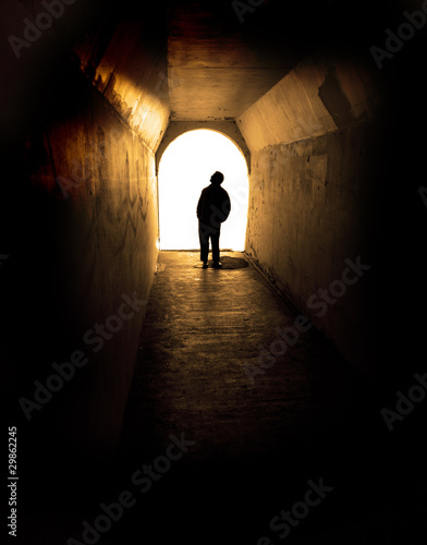 Fotografering Tunnel Man