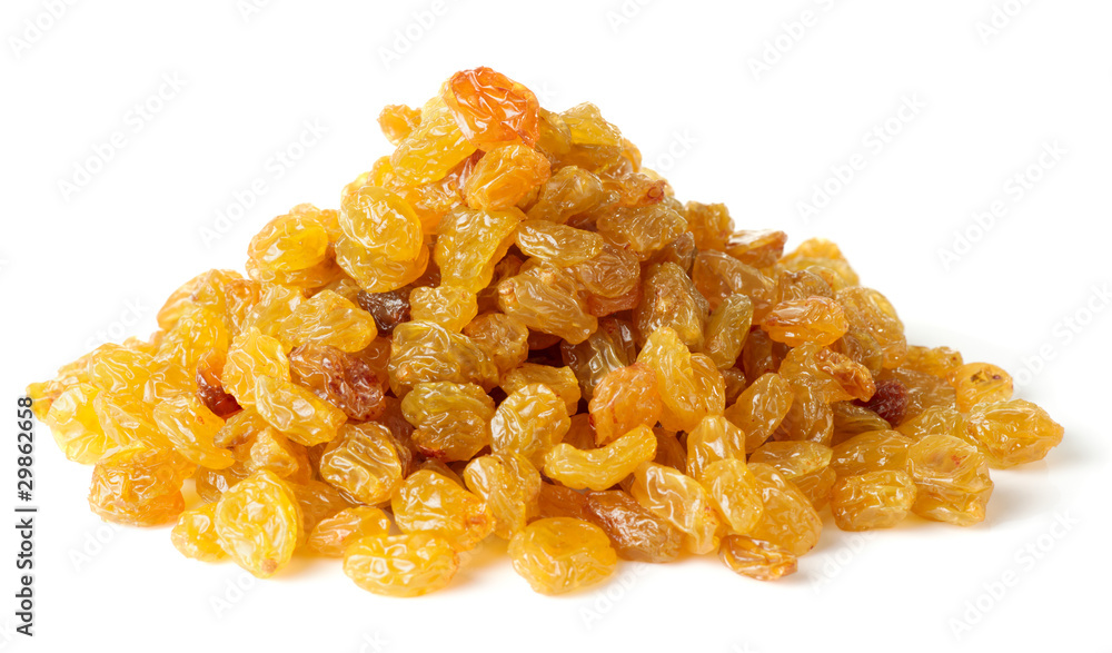 Heap of raisin isolated on white Heap of raisin isolated on white
