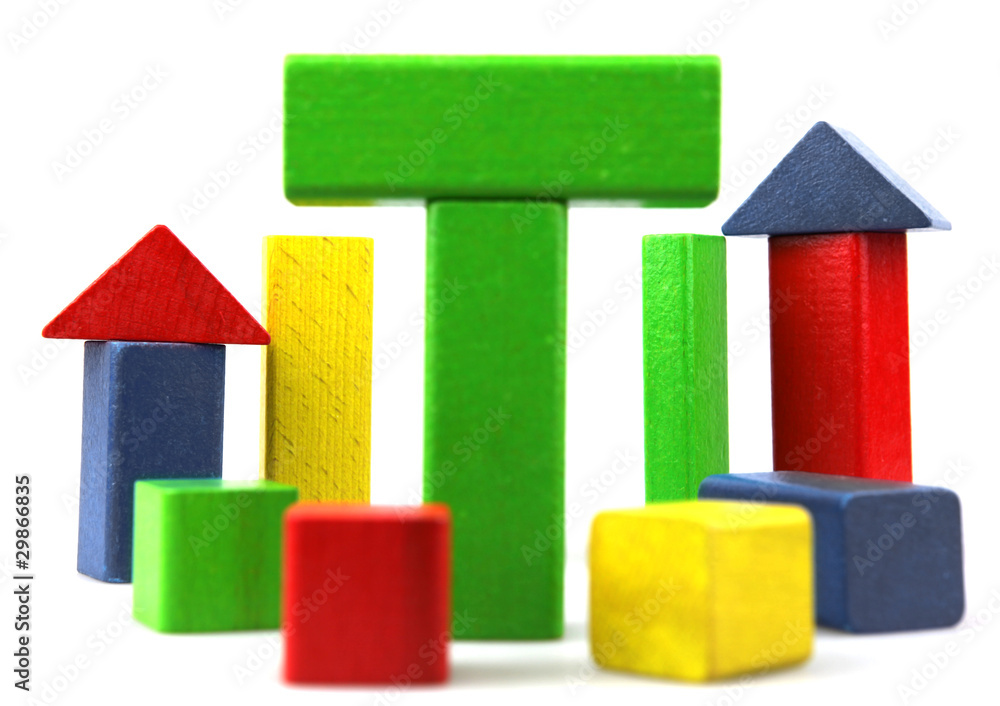 Wooden building blocks Wooden building blocks