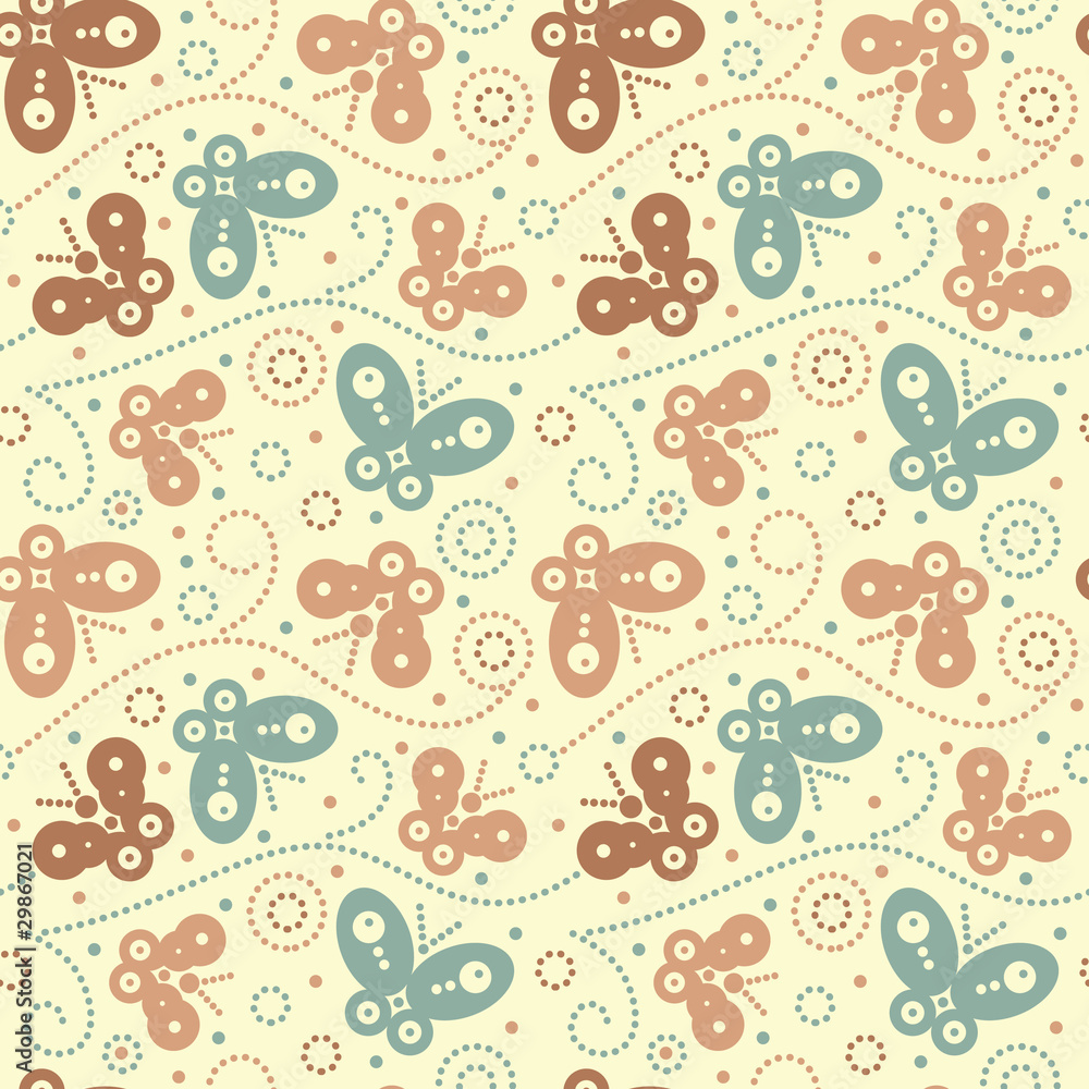 Seamless pattern with butterfly Seamless pattern with butterfly