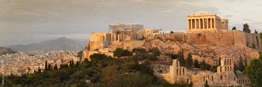 Fototapeta premium panoramiczny widok akropolu