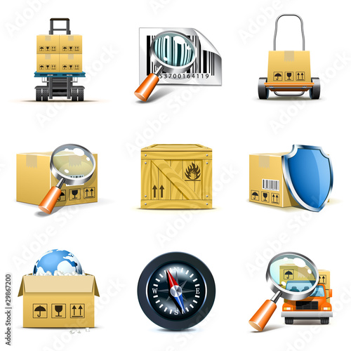 Distribution and shipping icons | Bella series