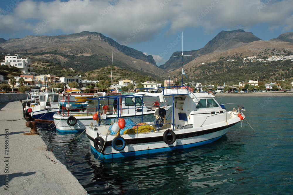 Fischerboote bei Plakias, Kreta
