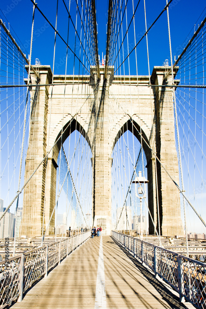 Obraz premium Brooklyn Bridge, Manhattan, New York City, USA