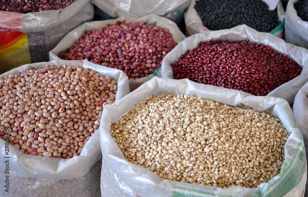 Obraz premium Grain in sacks