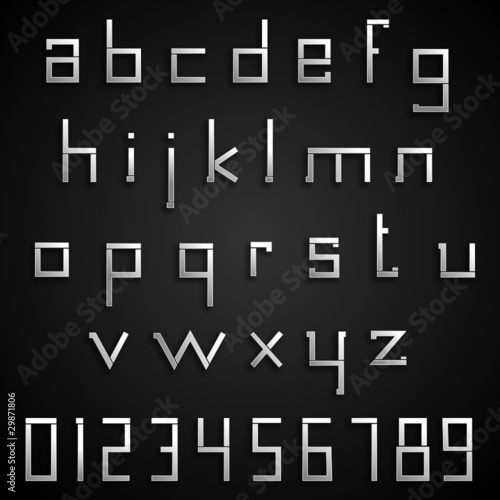 metal font
