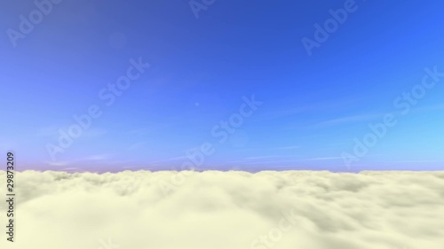 24sec. above the clouds - sun, moon, stars time lapse loop (25i) photo