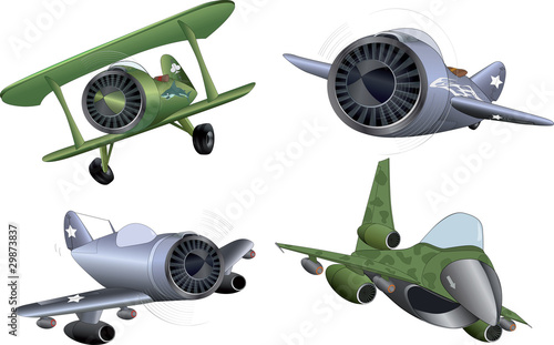 The military planes clip art