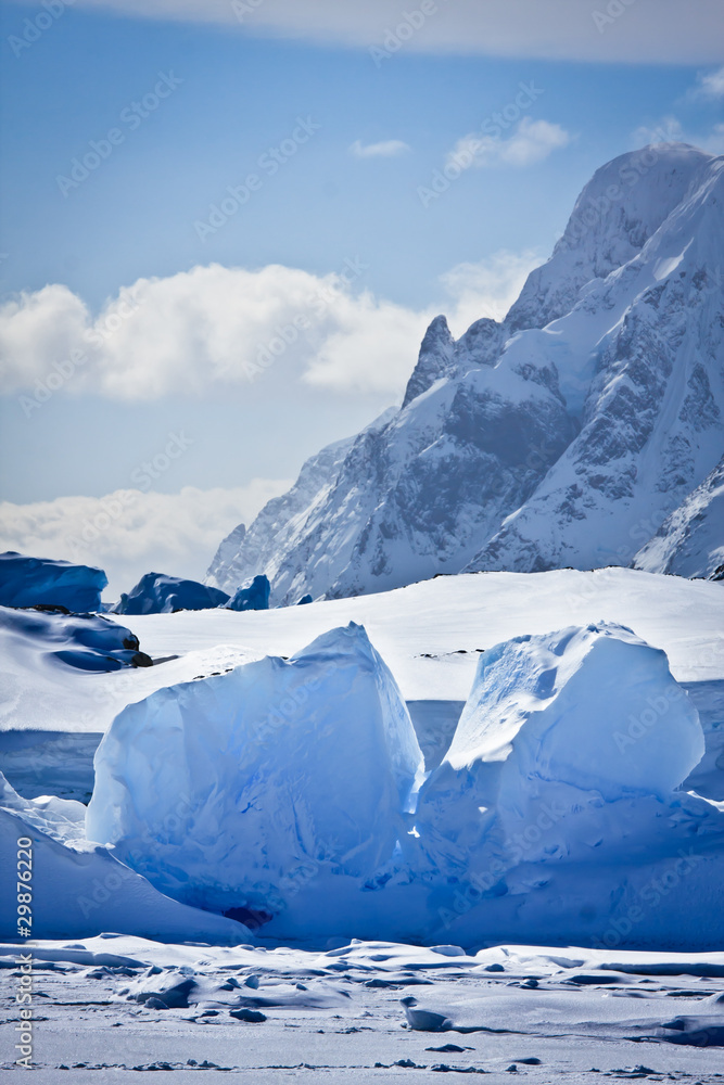 Beautiful snow-capped mountains