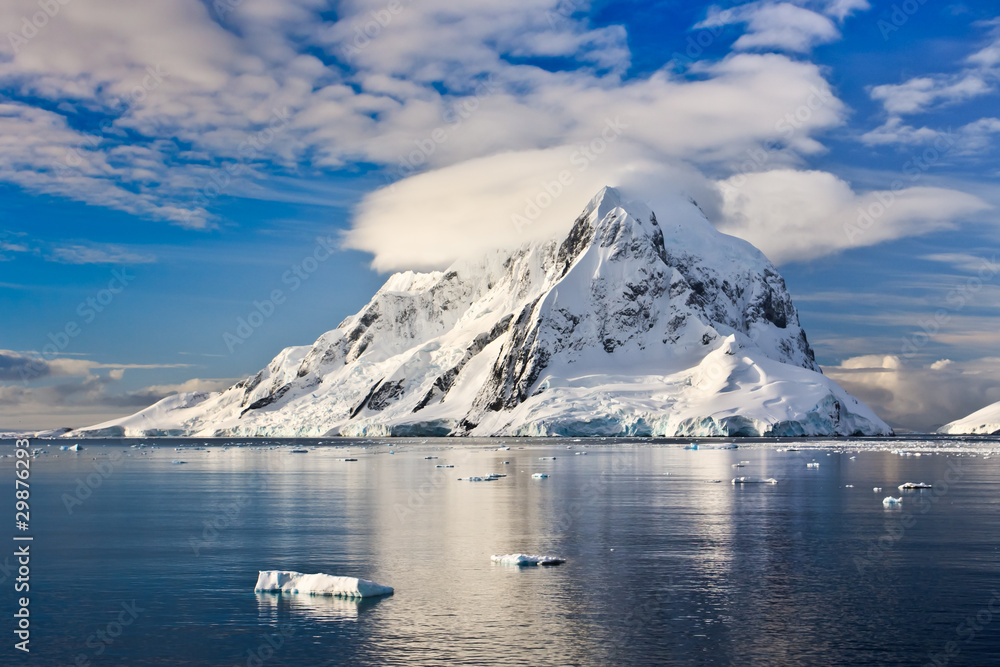 Beautiful snow-capped mountains