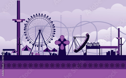 vector amusement park