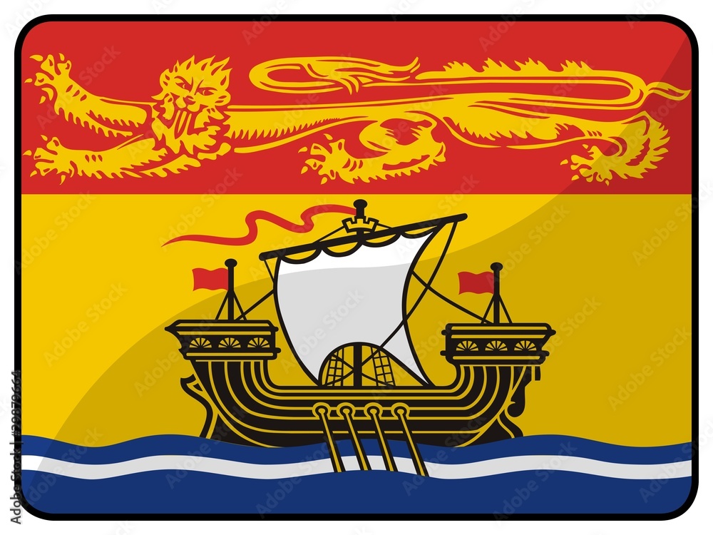 drapeau new brunswick flag canada Stock Photo Adobe Stock