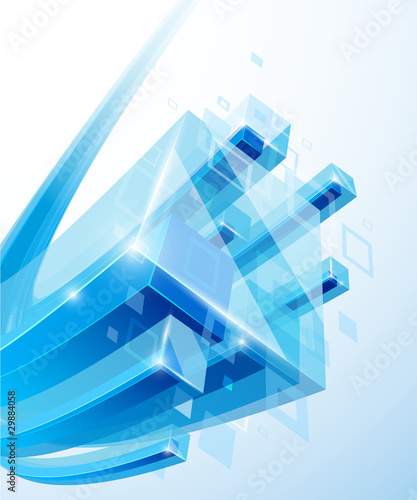 3d bright abstract background