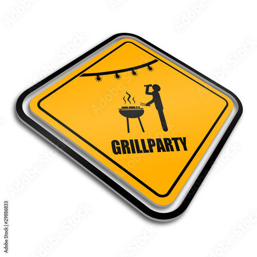 warnschild (s) grillparty trinken I