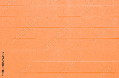Photography Full Frame Orange Cinderblock Wall