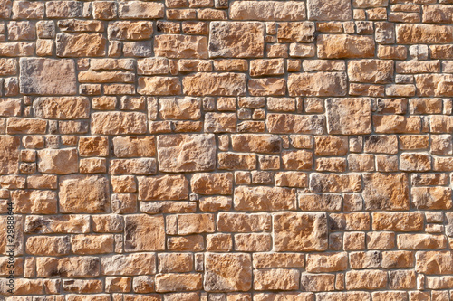 Tightly Packed Full Frame Stone Wall
