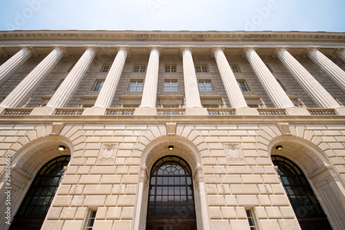 Imposing Facade of IRS Building Washington DC, USA photo