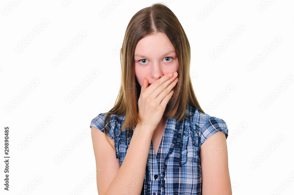 a teenage girl in studio a teenage girl in studio