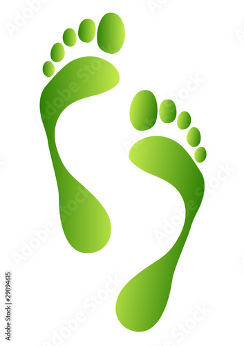 green footprints