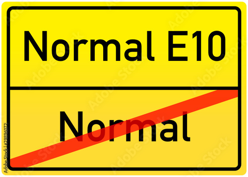 Schild Normal/Normal E10