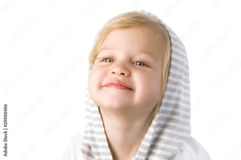 Smiley happy little girl close-up Smiley happy little girl close-up
