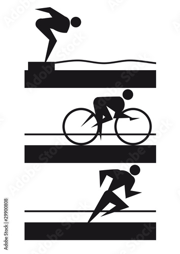 Fotografie, Obraz Triathlon Logo