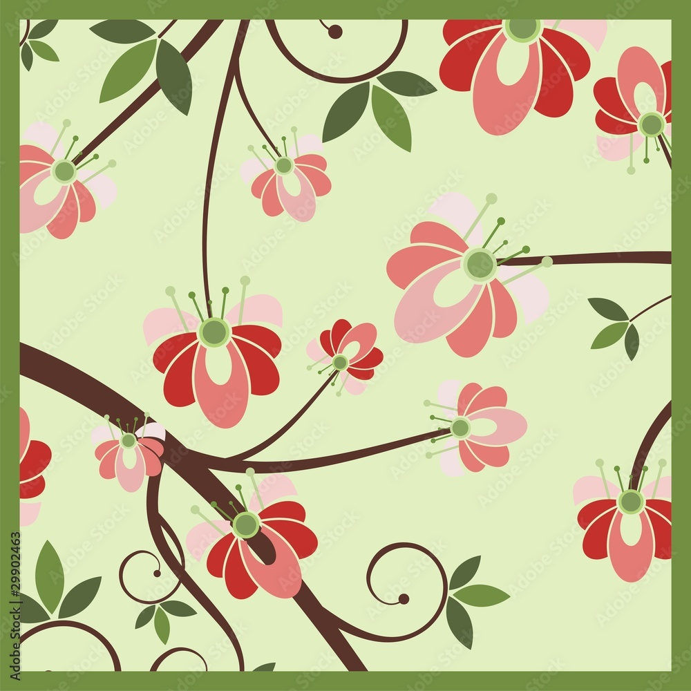 Floral Ornamental Background Floral Ornamental Background