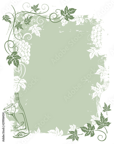 Wein, Ranke, Weinblätter, Weintrauben, background