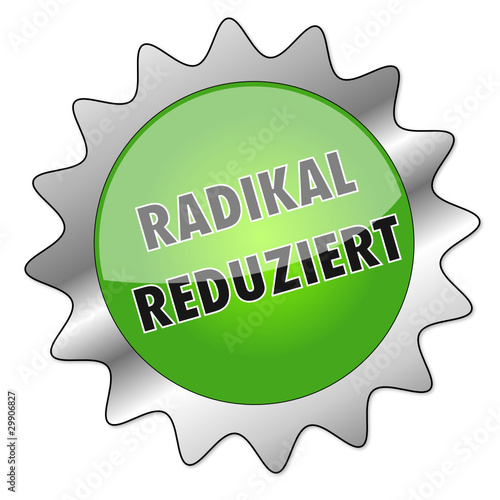 Button Radikal Reduziert grün