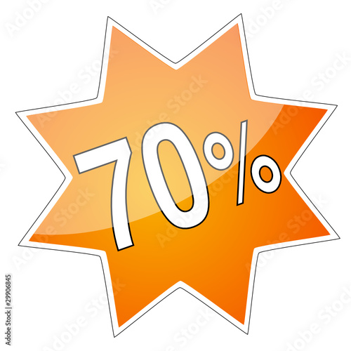 Stern 70% Button orange