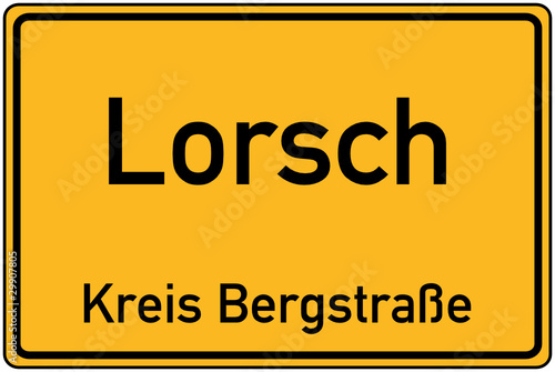 Ortstafel von Lorsch
