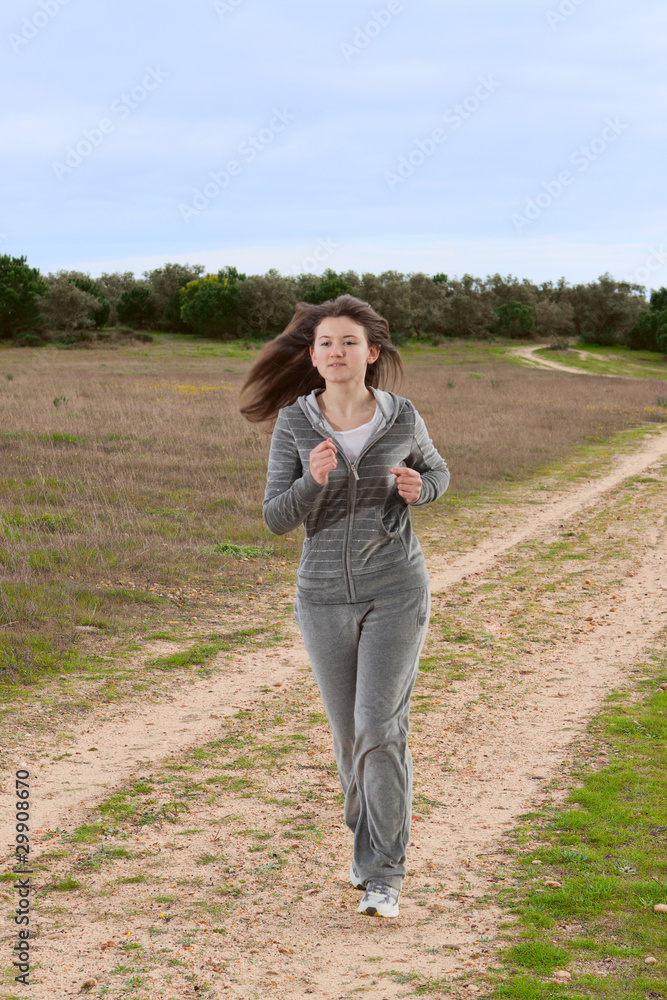 Running girl.
