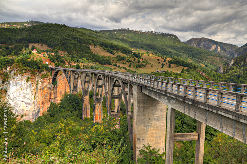Ðurdevica arched Tara Bridge, Montenegro