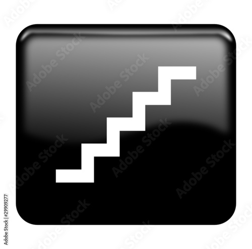 Stairs glossy icon