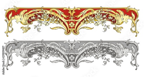 Ornament border vector