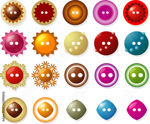 dressmaker's, buttons collection