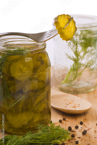 Obraz na płótnie Homemade pickles w salonie