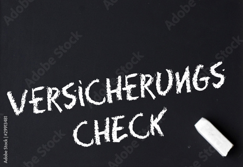 Versicherungscheck photo