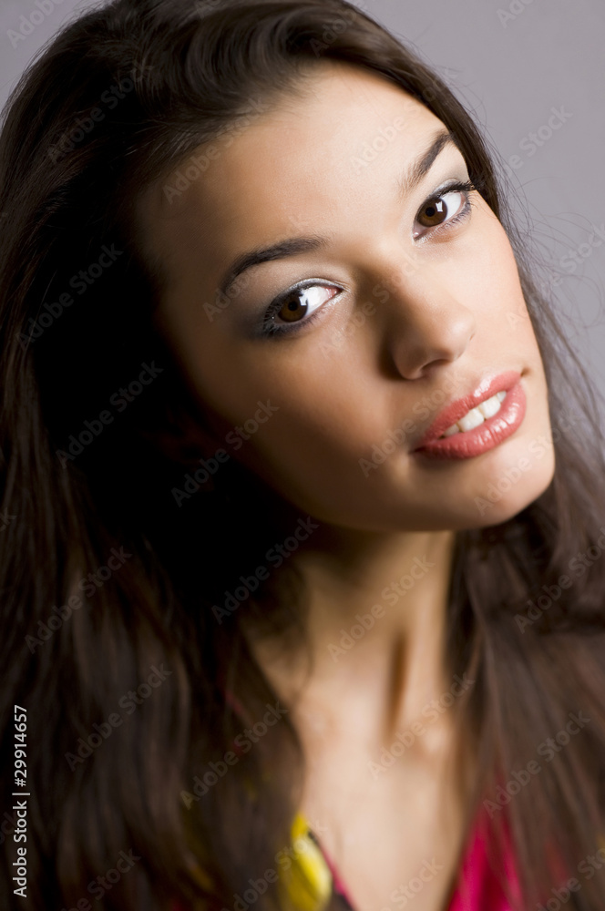 portrait of beautiful brunette portrait of beautiful brunette